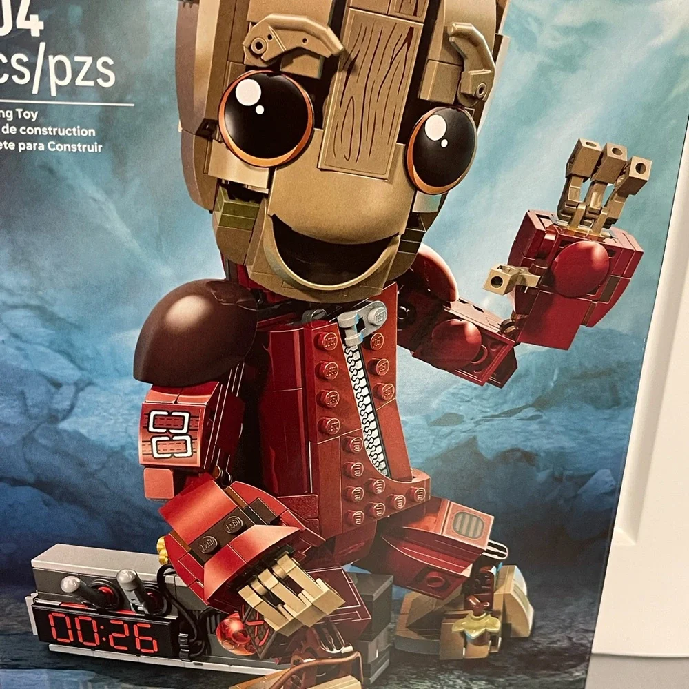 LEGO Marvel Ravager Groot Building Set - Red/Brown 76341 604Pcs 10+ NIB Sealed